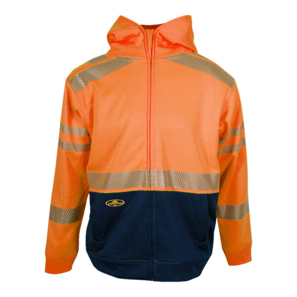 Tech Double Thick Hooded Full Zip Sweatshirt HVSA Class 3