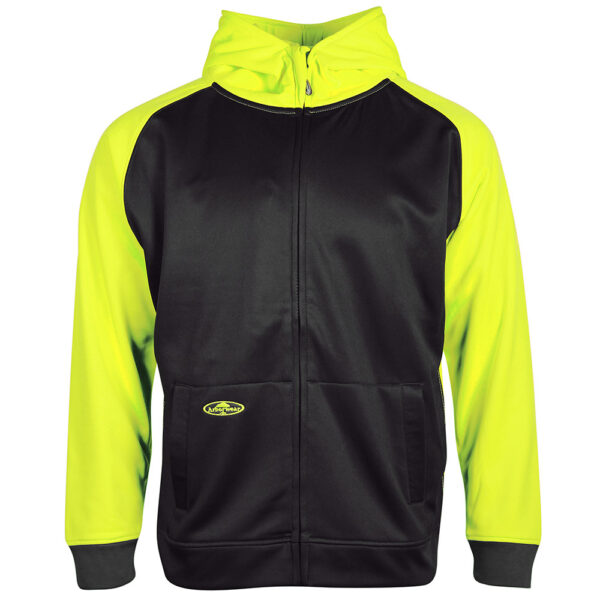 Tech 2-Tone Double Thick Hooded Full Zip Sweatshirt