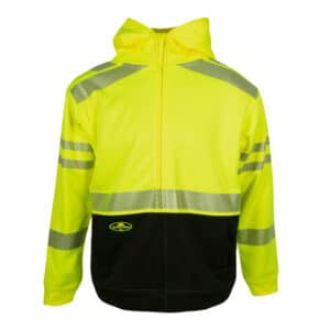 Tech Double Thick Hooded Full Zip Sweatshirt HVSA Class 3