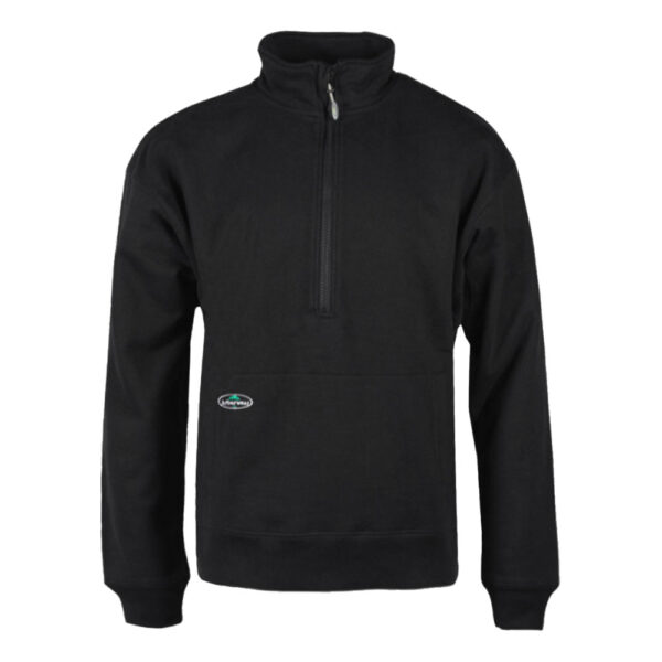 Cotton Double Thick Half Zip Sweatshirt