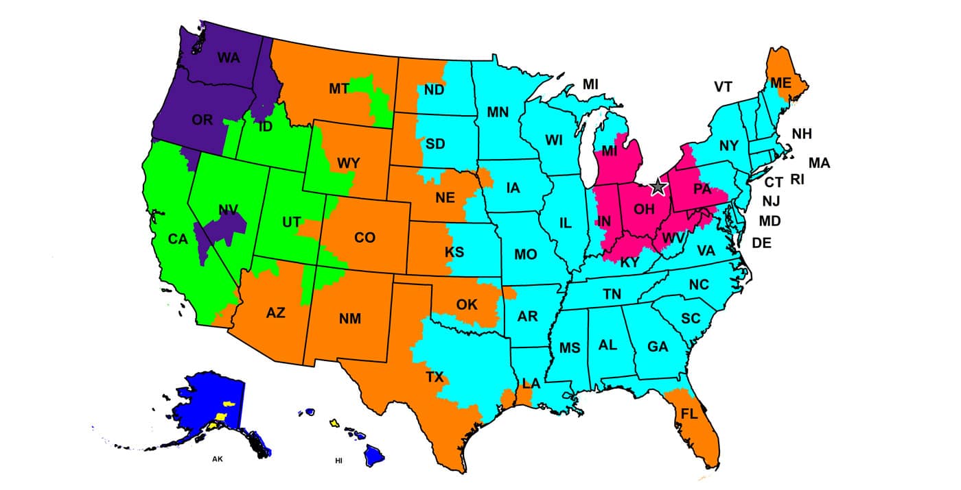 shipping map