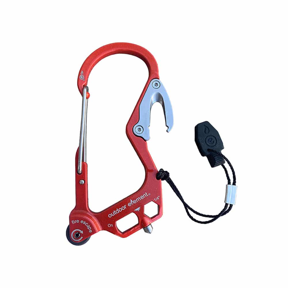 Outdoor Element Fire Escape Multitool Carabiner