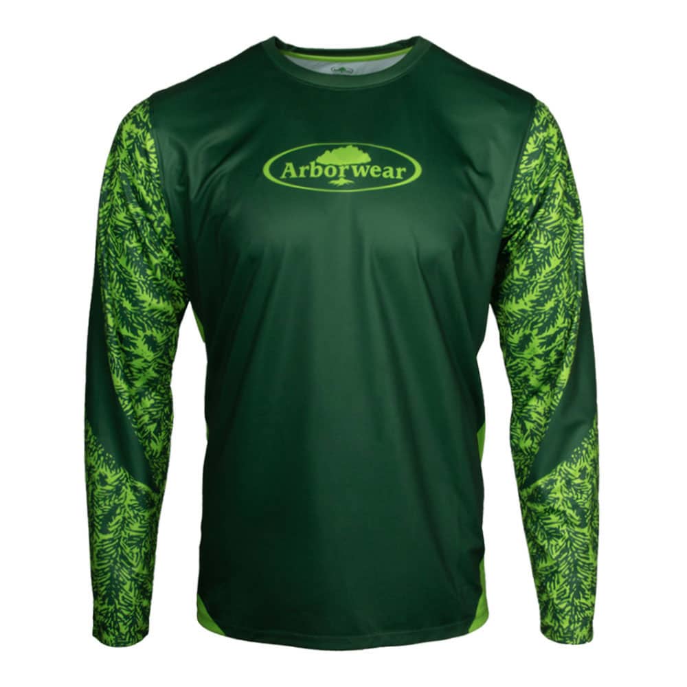 Arborwear Sublimated Long Sleeve T-Shirt - Pineneedles, Honeycomb Spruce