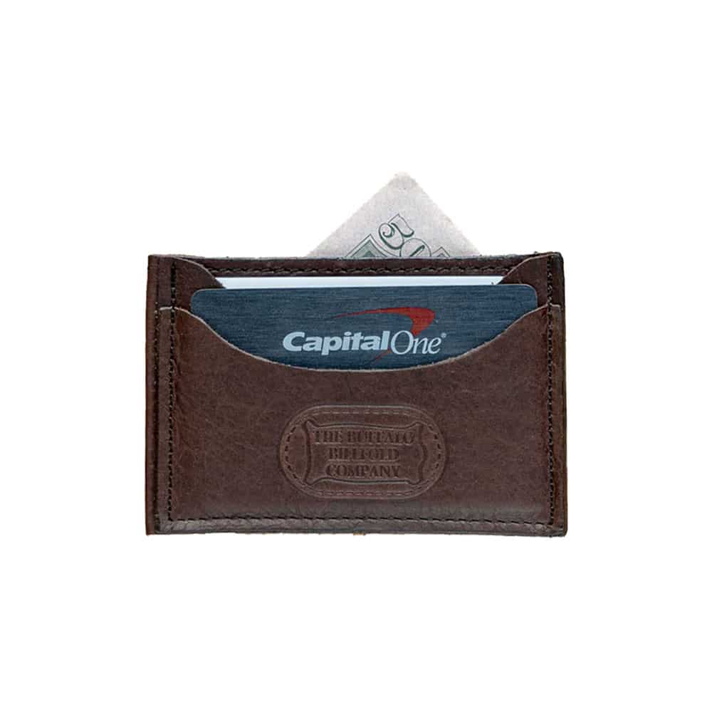 Buffalo Billfold Handmade Leather Front Pocket Wallet