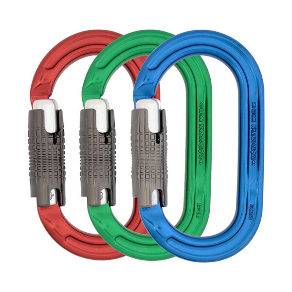 DMM Ultra O Locksafe Carabiner - 3 Pack (Blue,Red,Green)